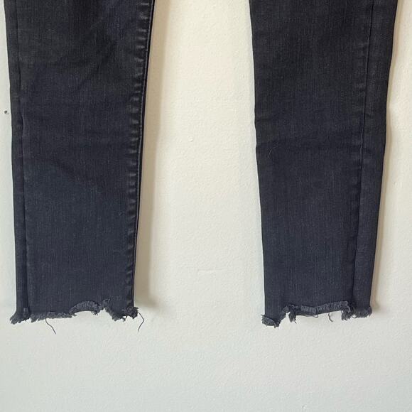 Abercrombie and Fitch Black Super Skinny Ankle High Rise Jean Size 24 / 00S - Picture 8 of 10